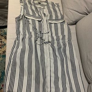 H&M stripped button down dress